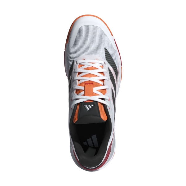 adidas Crazyquick LS Padel - Cloud White/Core Black/Lucid Orange