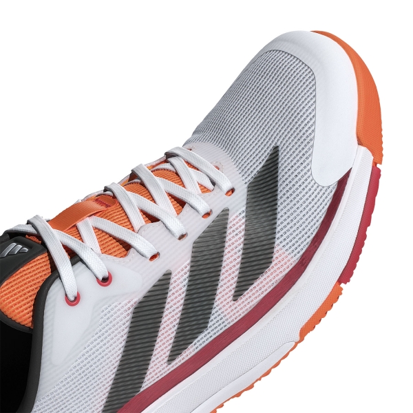 adidas Crazyquick LS Padel - Cloud White/Core Black/Lucid Orange
