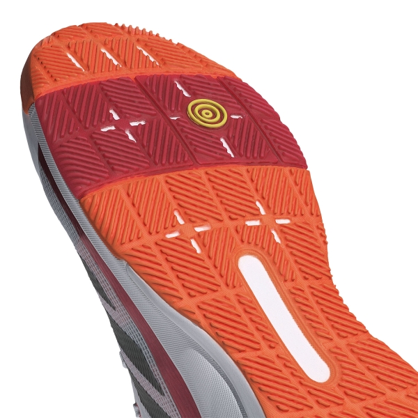 adidas Crazyquick LS Padel - Cloud White/Core Black/Lucid Orange