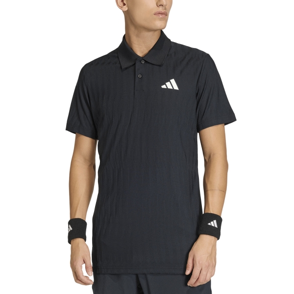 Men's Tennis Polo adidas CLIMACOOL+ FreeLift Polo  Black KA5885
