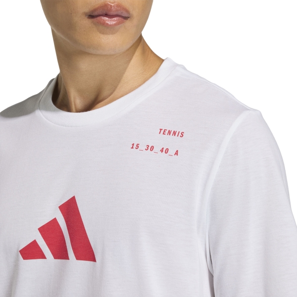 adidas Category Graphic Camiseta - White/Pure Ruby