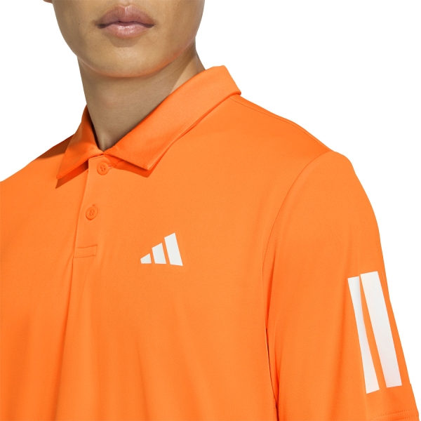 adidas 3 Stripes Club Polo - Pure Orange