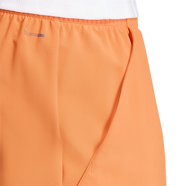 adidas Club CLIMACOOL Logo 7in Shorts - Pure Orange