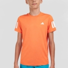 adidas Club 3 Stripes Logo T-Shirt Boy - Pure Orange adidas Club 3 Stripes Logo T-Shirt Boy - Pure Orange