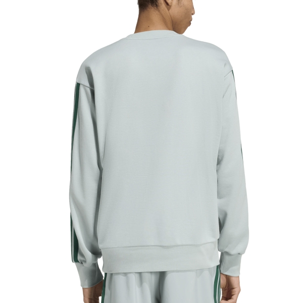 adidas Essentials 3 Stripes Sweatshirt - Wonder Sage/Collegiate Green