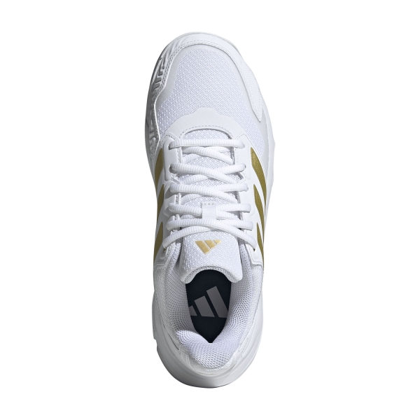 adidas Courtjam Control 3 - FTWR White/Gold Metallic
