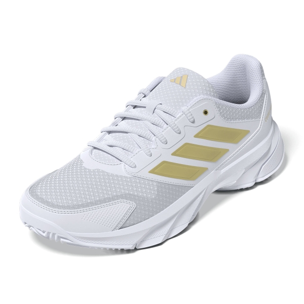 adidas Courtjam Control 3 - FTWR White/Gold Metallic
