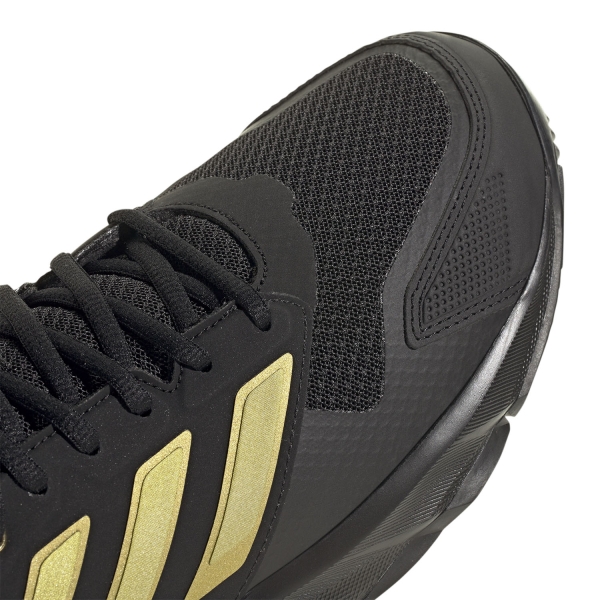 adidas CourtJam Control 3 - Core Black/Gold Metallic