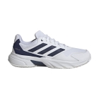 adidas Courtjam Control 3 Clay - FTWR WHITE/Dark Blue/Cyver Metallic
