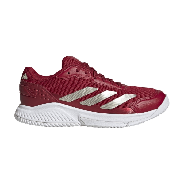 Padel Shoes adidas Courtquick Padel Team Victory Red/Ice Gold Metallic/Chalk White KJ3636