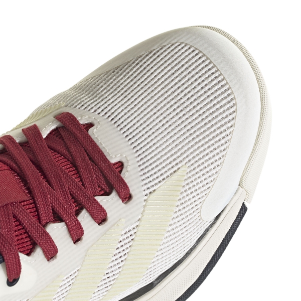 adidas Crazyquick LS Padel - Chalk White/Ice Gold Metallic/Team Victory Red