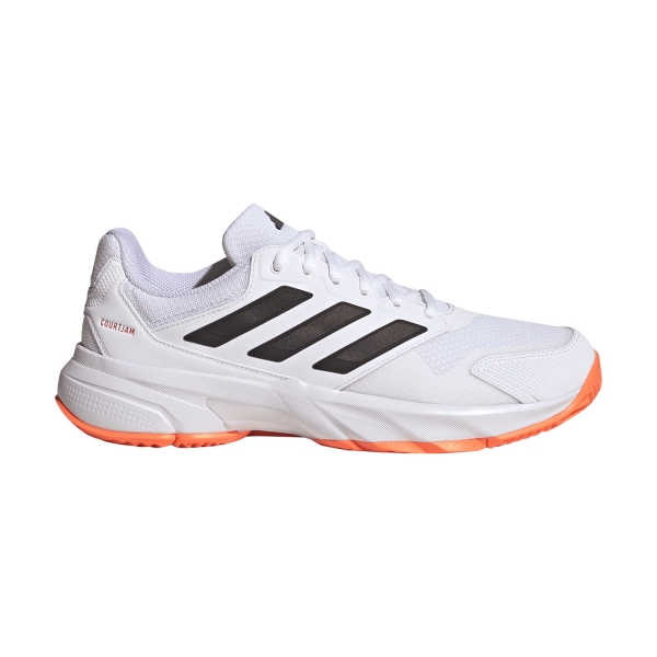 Calzado Tenis Hombre adidas CourtJam Control 3  FTWR White/Core Black/Lucid Orange KJ3699