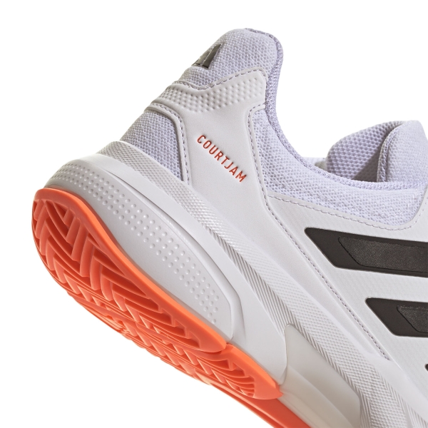 adidas CourtJam Control 3 - FTWR White/Core Black/Lucid Orange