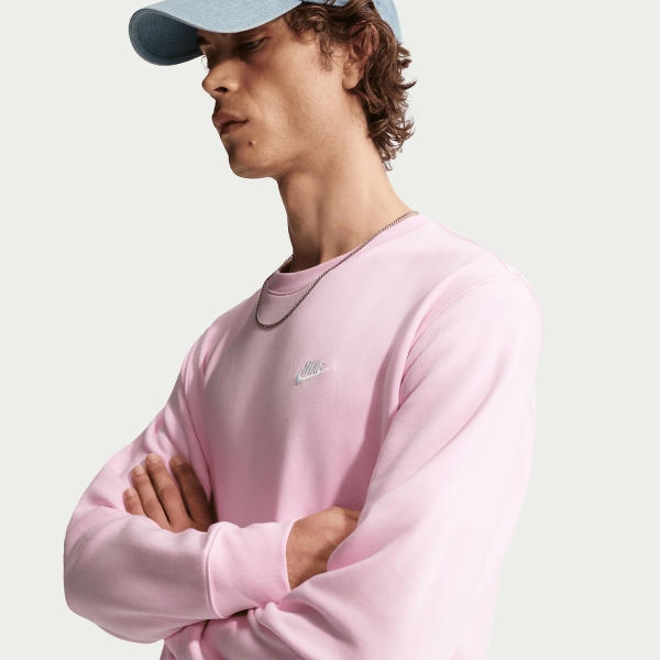 Nike Club Shirt - Pink Foam/White