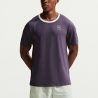 Nike Court Advantage Dri-FIT Camiseta - Dark Raisin/Volt Tint/White