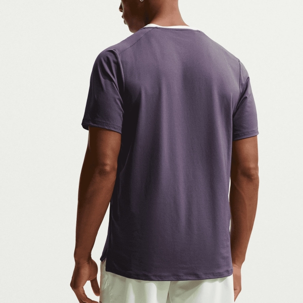 Nike Court Advantage Dri-FIT Camiseta - Dark Raisin/Volt Tint/White