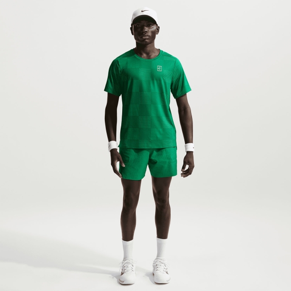 Nike Court Advantage Printed T-Shirt - Malachite/White