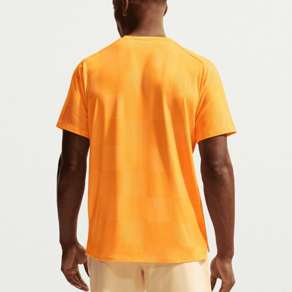 Nike Court Advantage Printed T-Shirt - Laser Orange/Black