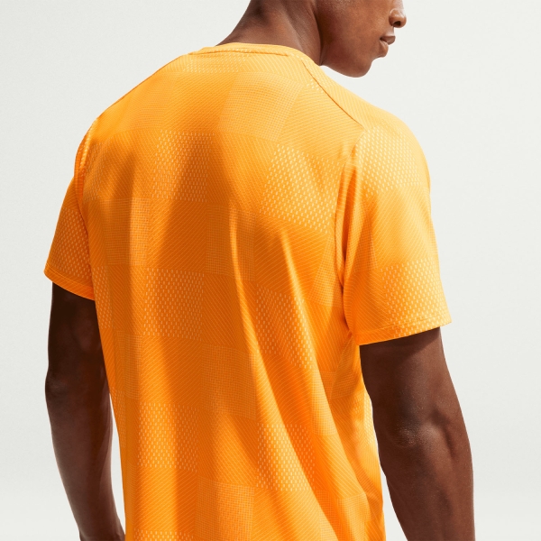 Nike Court Advantage Printed T-Shirt - Laser Orange/Black