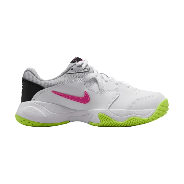 Junior Tennis Shoes Nike Court Lite 2 Junior  White/Laser Fuchsia/Hot Lime/Grey Fog CD0440107