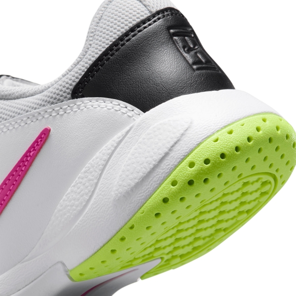 Nike Court Lite 2 Junior - White/Laser Fuchsia/Hot Lime/Grey Fog