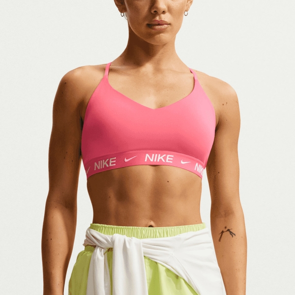 Sujetador y Ropa Interior Mujer Nike Indy Swoosh Sujetador Deportivo  Sea Coral//White FD1062897