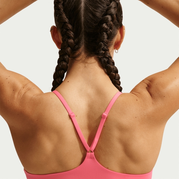 Nike Indy Swoosh Sujetador Deportivo - Sea Coral//White