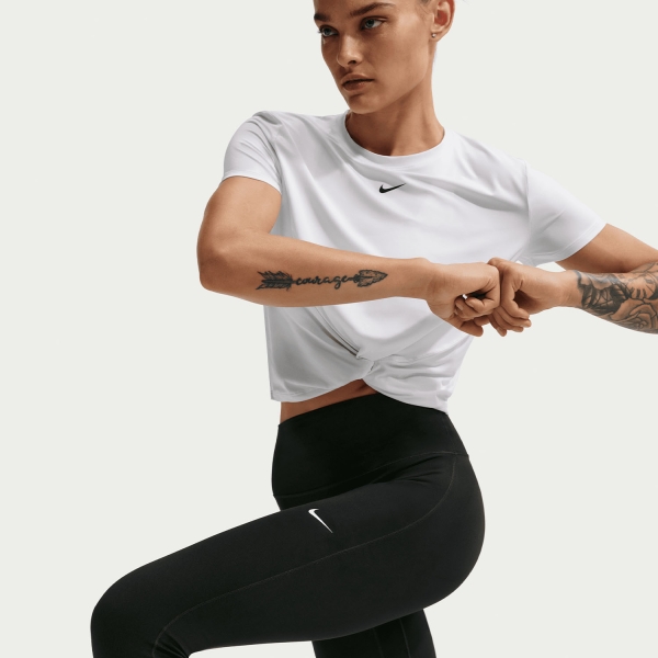 Nike One Dri-FIT Tights - Black/White