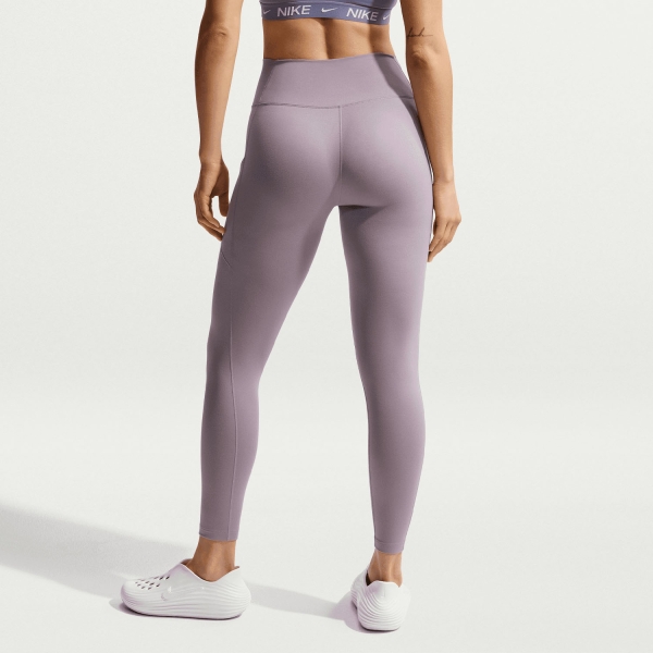 Nike One Logo 7/8 Tights - Light Violet Ore/White