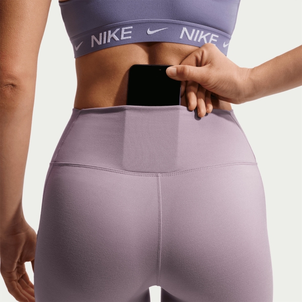Nike One Logo 7/8 Tights - Light Violet Ore/White