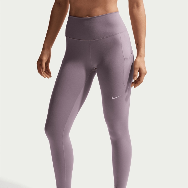 Nike One Logo 7/8 Tights - Light Violet Ore/White