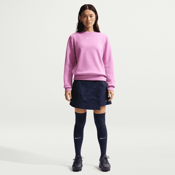 Nike Phoenix Crew Felpa - Light Magenta/Sail