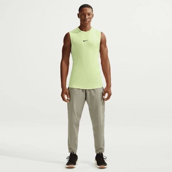 Nike Pro Dri-FIT Logo Canotta - Light Liquid Lime/Black