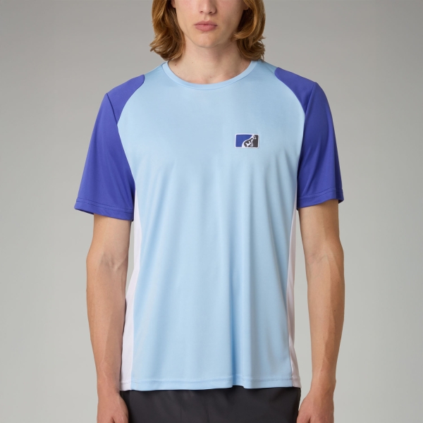 Camisetas de Tenis Hombre Australian Classic Pro Ace Camiseta Azzurro Pastello TEUTS0090440
