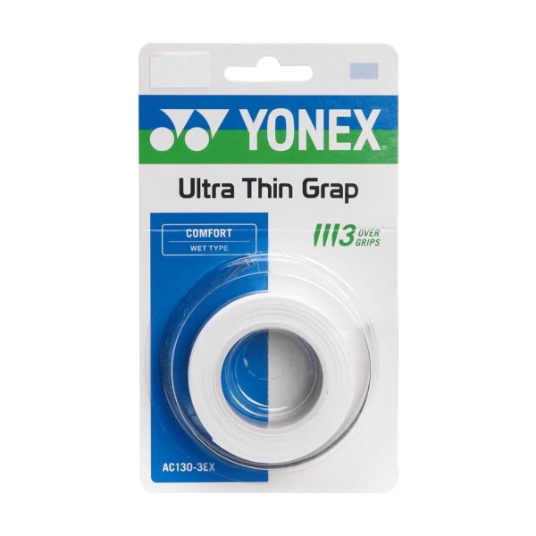 Overgrip Yonex Ultra Thin Grap x 3 Overgrip  Bianco AC130EX3B