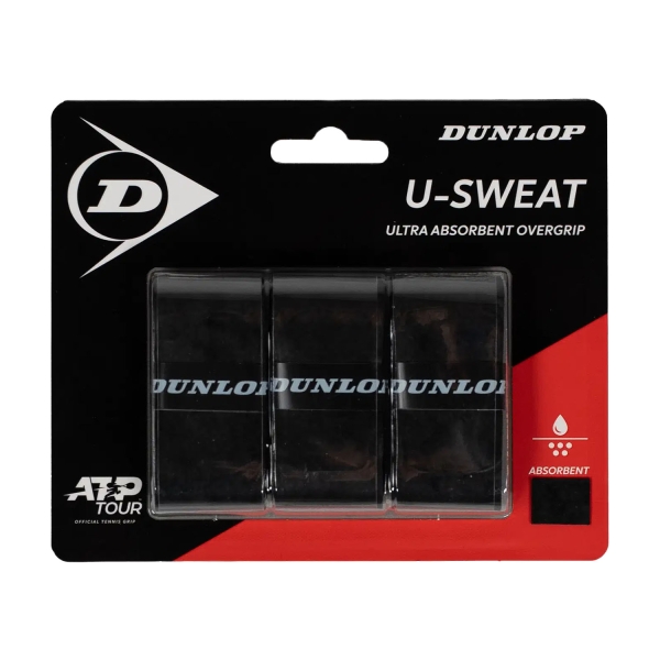 Sobregrip Dunlop USweat Overgrip x 3  Black 10369631