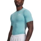 Under Armour HeatGear Compression Maglietta - Blue Haze/White