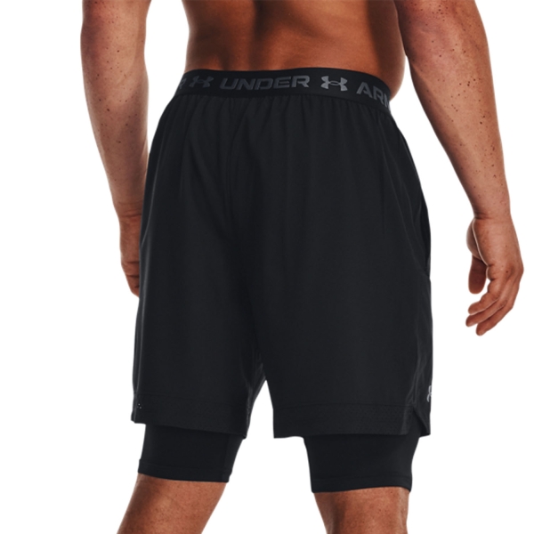Under Armour Vanish 2 in 1 6in Pantaloncini - Black/Pitch Gray