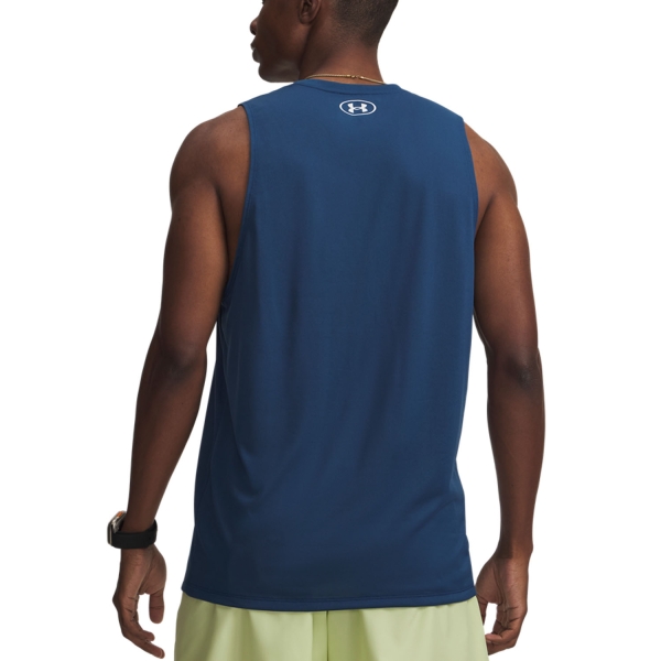 Under Armour Tech Canotta - Wham Blue/White