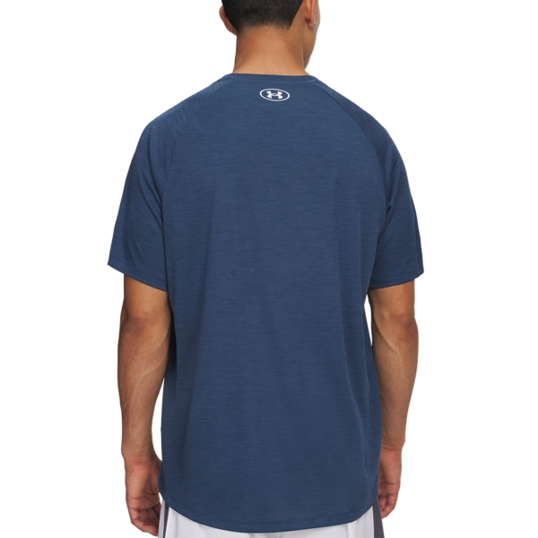 Under Armour Textured Maglietta - Wham Blue/White