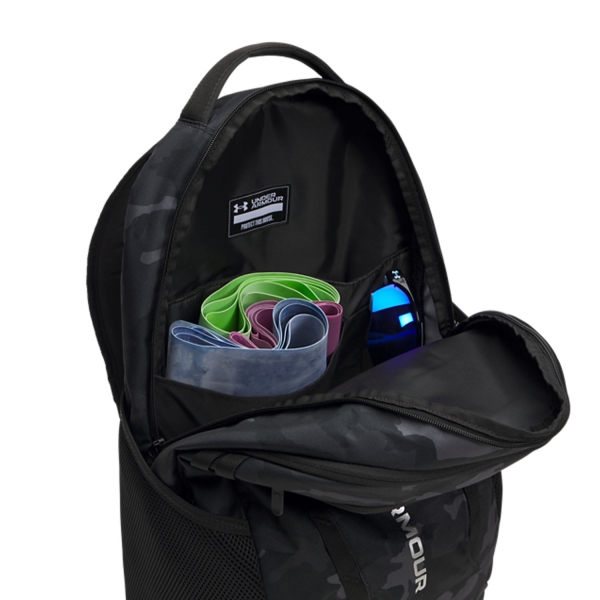 Under Armour Hustle 6.0 Backpack - Black/Metallic Silver