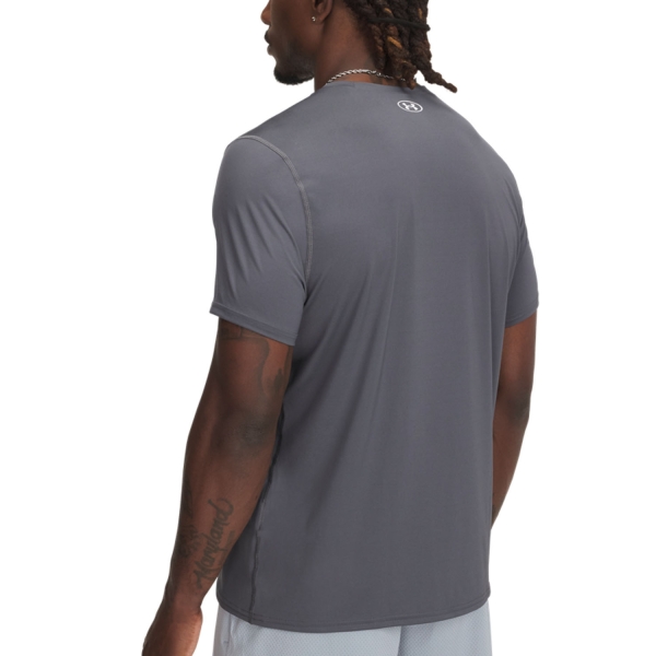 Under Armour HeatGear Fitted T-Shirt - Castlerock/White