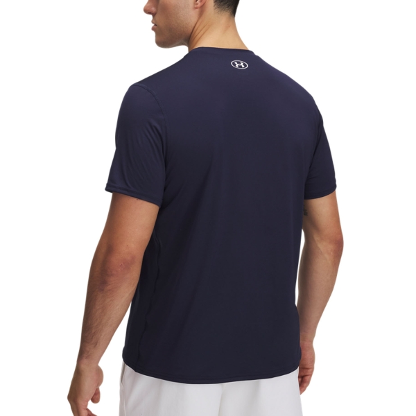 Under Armour HeatGear Fitted T-Shirt - Midnight Navy/White