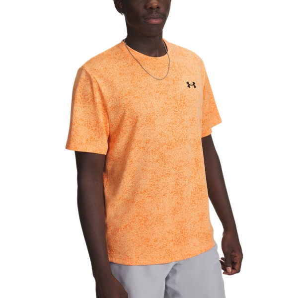 Camisetas de Tenis Hombre Under Armour Tech Novelty Camiseta  Orange Bloc/Black 60059200870