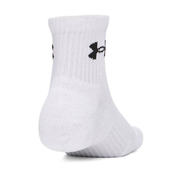 Under Armour Performance Quarter x 3 Socks - White/Ultimate Black