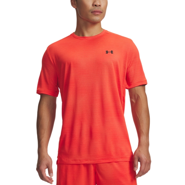 Maglietta Tennis Uomo Under Armour Tech Vent VHS Maglietta  Venom Red/Black 60097320690