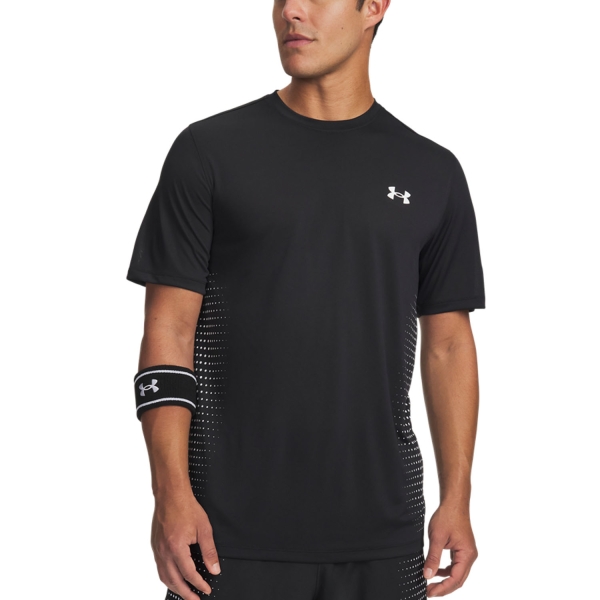 Camisetas de Tenis Hombre Under Armour Tech Play Camiseta  Black/White 60098330001