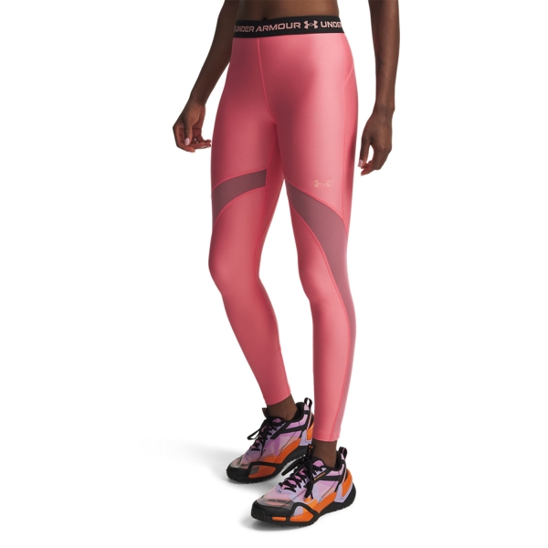 Pantaloni e Tights Tennis Donna Under Armour HeatGear Tights  Bittersweet Pink/Posh Pink 60100090600