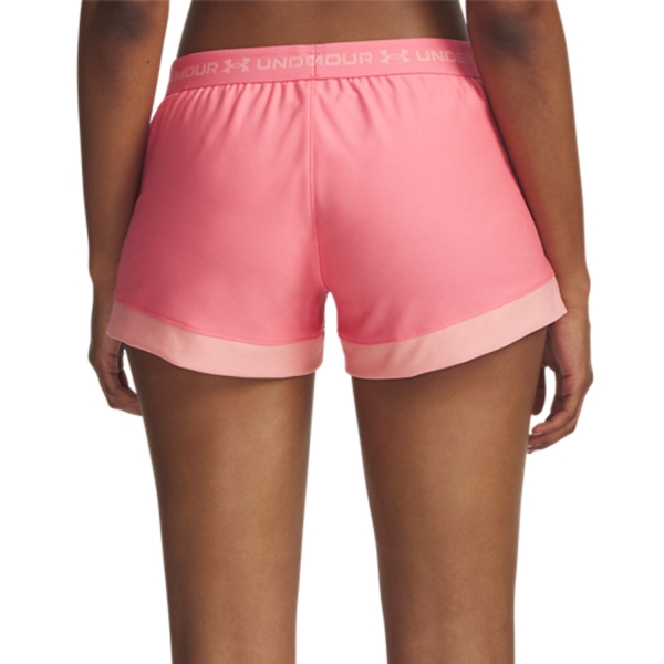 Under Armour Tech Play Up Colorblock 3in Shorts - Bittersweet Pink/Posh Pink
