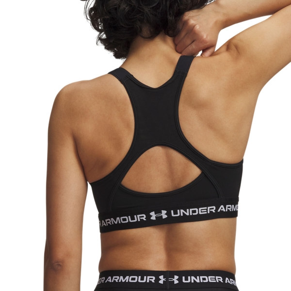 Under Armour HeatGear Crossback High Reggiseno Sportivo - Ultimate Black